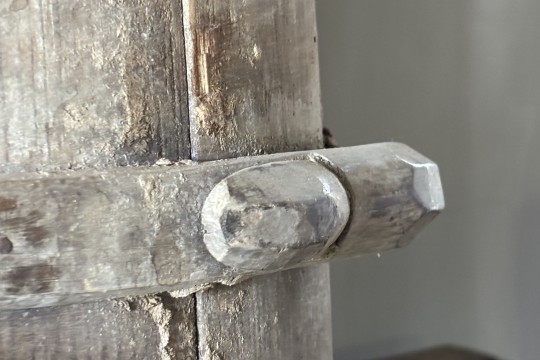Oude houten ton met deksel Nr 2